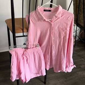 Pink spring/summer outfit set